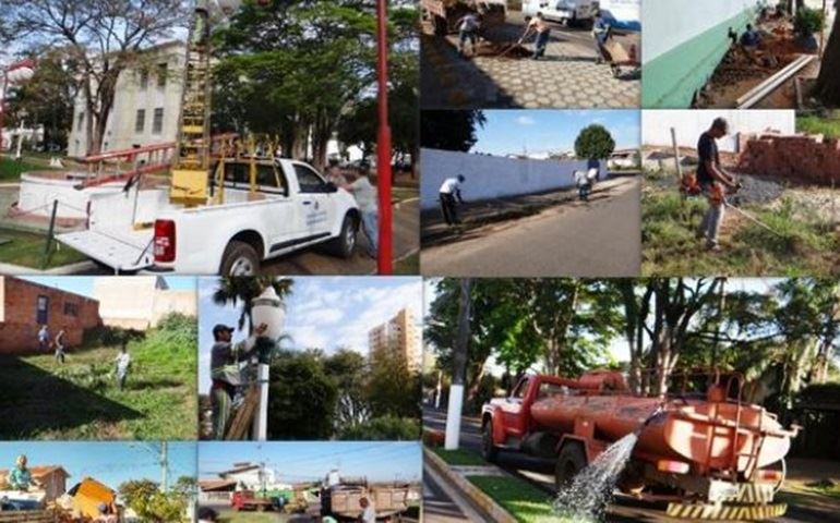 Praças ganham nova iluminação, cemitério é reformado e bairros são limpos