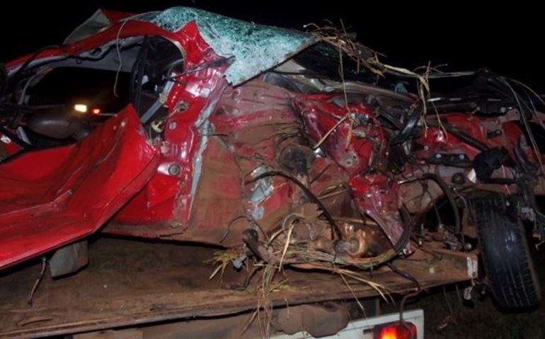 Colisão Frontal na Rod. que interliga Cel. Macedo a Taquarituba - quatro mortes