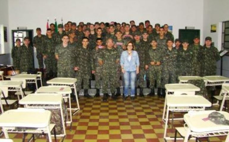 Ontem 10 de julho o Tiro de Guerra de Avaré promoveu palestra sobre doenças sexuais transmissíveis