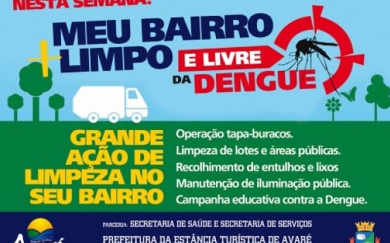 Bairro do Camargo recebe ação de combate à Dengue nesta semana