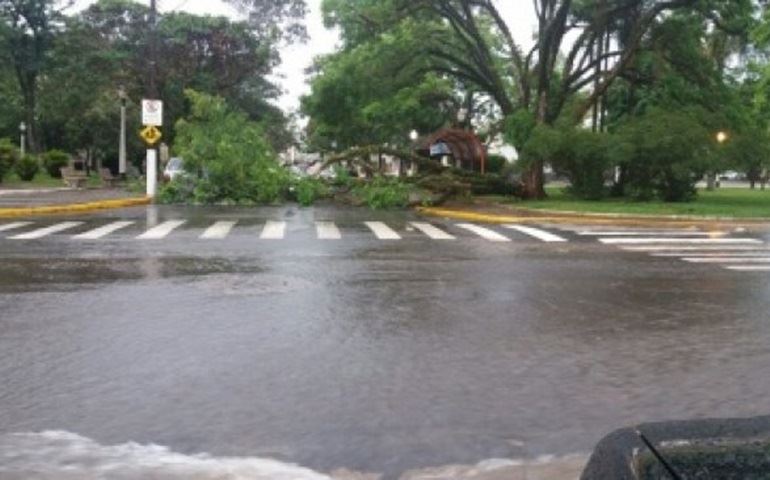 Chuva causa estragos em Avaré