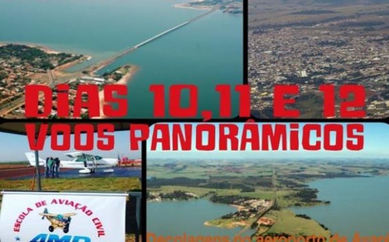 Avaré e Cerqueira terão voos panorâmicos