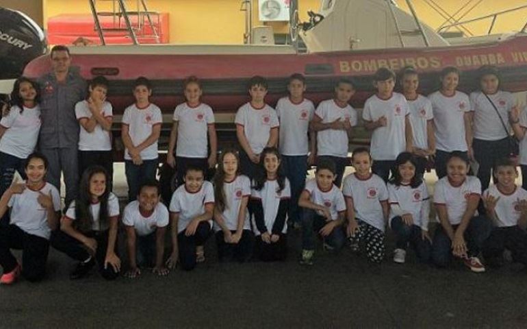 Bombeiros Mirins se formaram em celebração