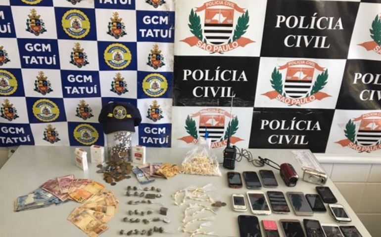 Grupo é detido após ser flagrado com crack e maconha em Tatuí