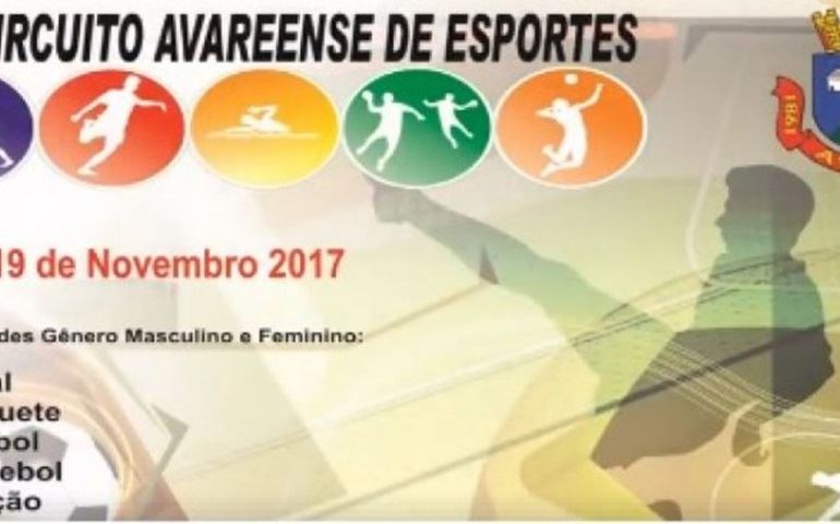 Secretaria realizará o 1º Circuito Avareense de Esportes