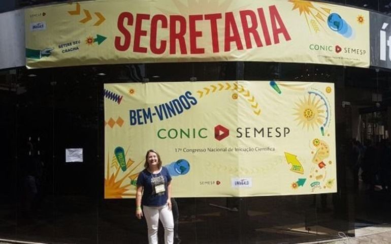 Aluna da FSP se destaca em Congresso de Iniciação Científica