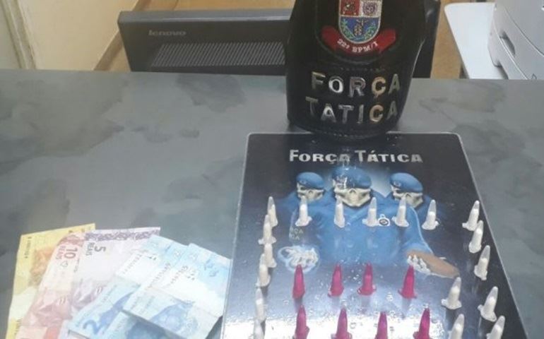 Rapaz é preso ao ser flagrado com cocaína e dinheiro em Tatuí