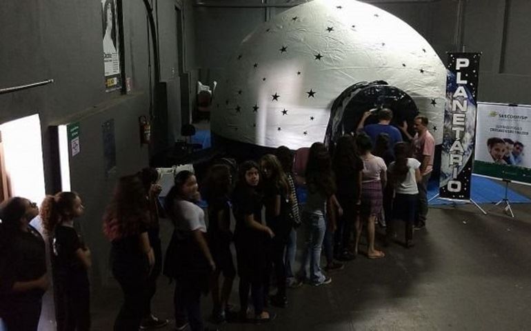 Alunos visitaram o Planetário