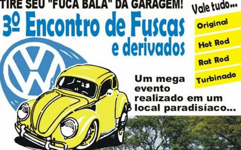 Domingo, dia 10, tem o Terceiro Encontro de Fuscas no Camping da Estância Turística de Avaré