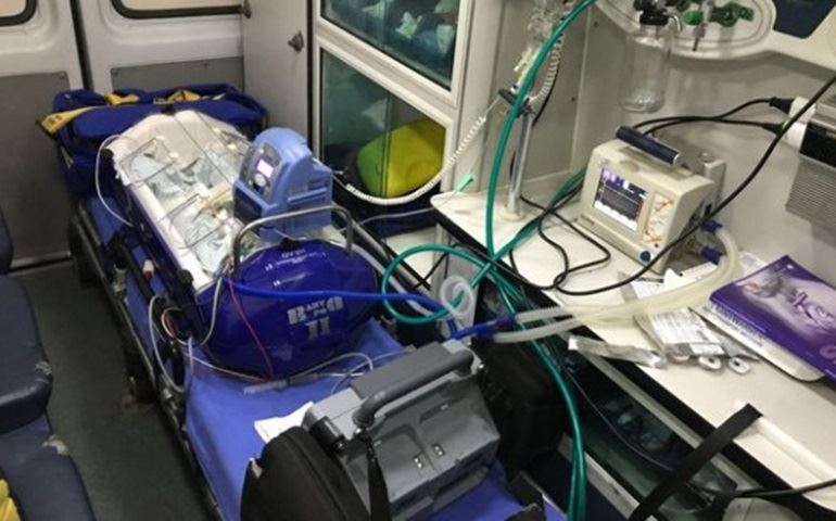 Transferência de bebê prematuro para hospital de Botucatu mobiliza equipe médica e PM