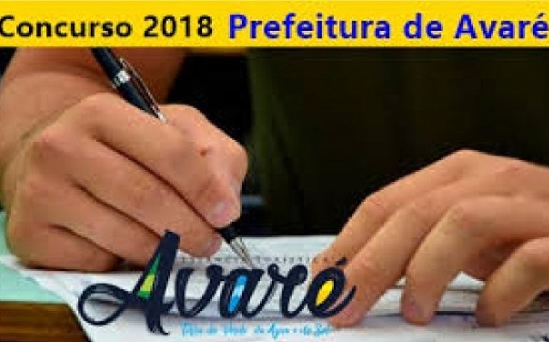 Prefeitura de Avaré abre inscrições para concurso público