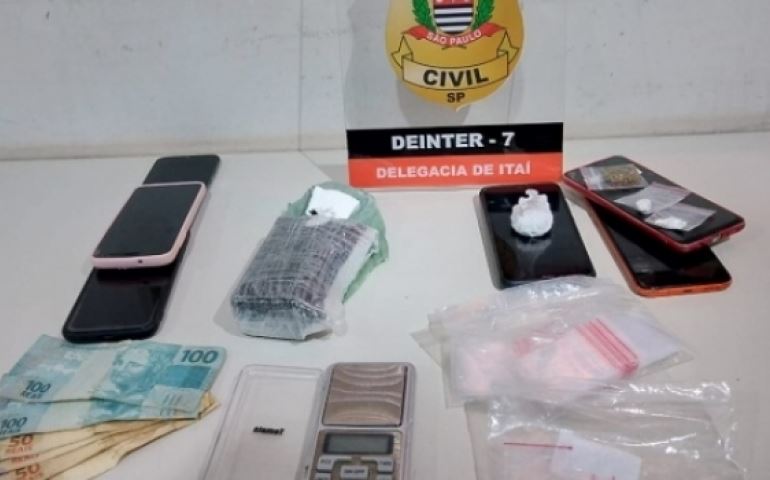 Operação da PC de Avaré termina com 10 presos e mais de 1kg de drogas apreendido