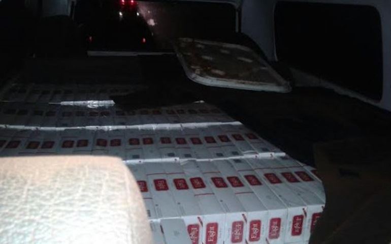 POLICIAMENTO RODOVIARIO APREENDE 23.330 CIGARROS CONTRABANDIADO