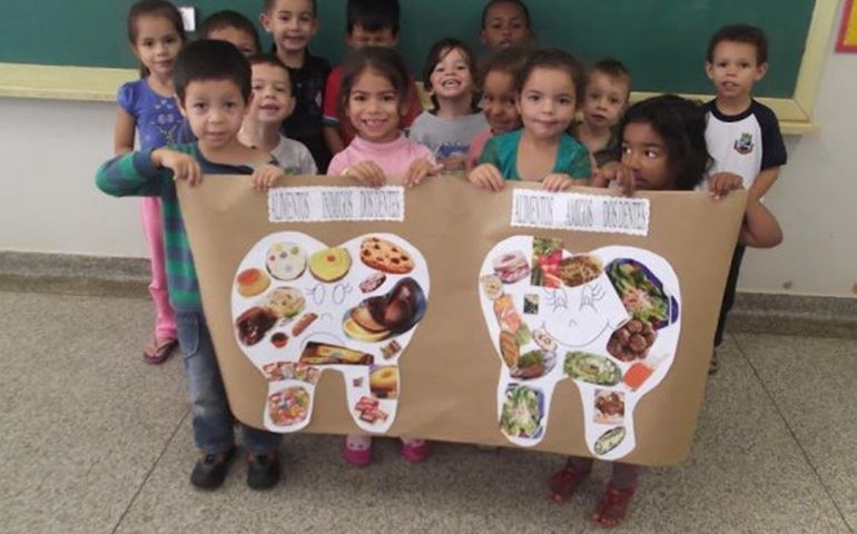 Alunos participam do Projeto Saúde na Escola
