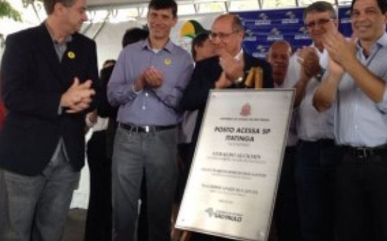 Governador Geraldo Alckmin esteve em Itatinga Ontem.