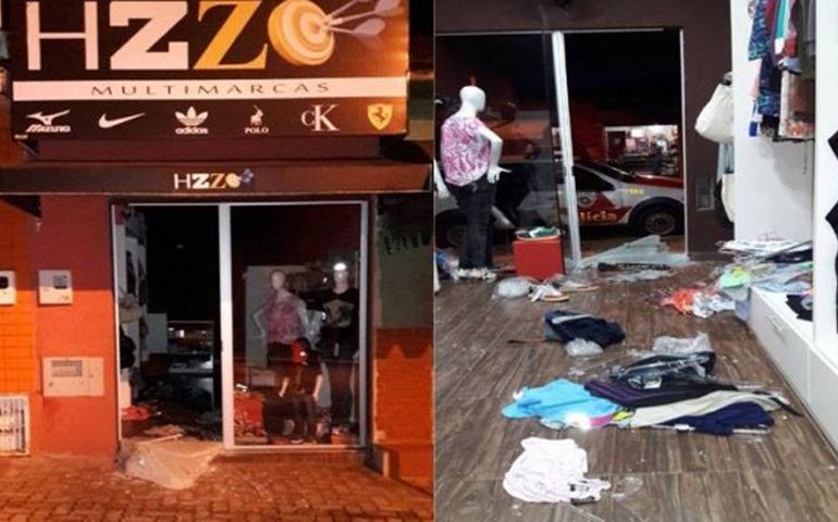 Loja de roupas e acessórios é assaltada na madrugada desta Quarta-feira (24/Fev)