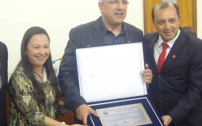 O Deputado Estadual Marcos Martins visitou Avaré dia 17.