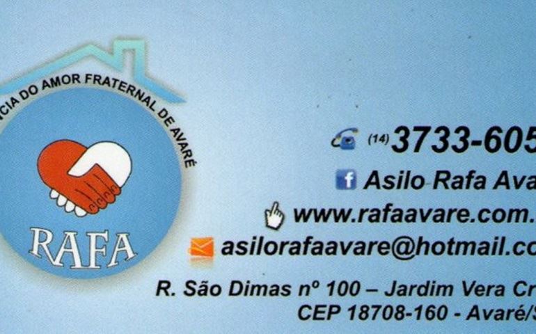 RESIDÊNCIA DO AMOR FRATERNAL DE AVARÉ.