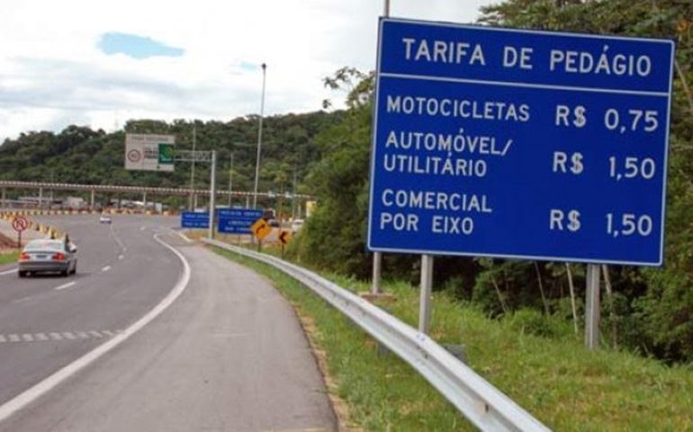 Pedágios com novos preços.