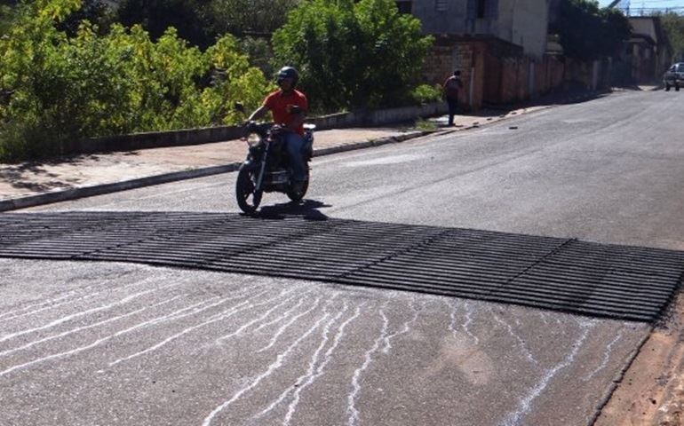 Prefeitura implanta redutores de velocidade em diversos locais da cidade