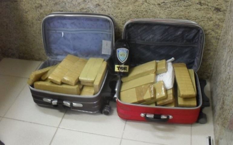 QUASE QUARENTA QUILOS DE MACONHA APREENDIDO PELA TOR.