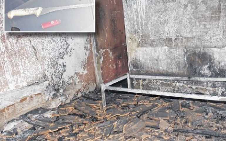 Homem ateia fogo em casa no Pousada