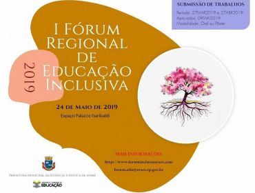 Inscrições para Fórum de Educação Inclusiva terminam neste sábado