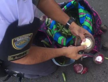 Tático Rodoviário encontra cocaína escondida dentro de beterrabas