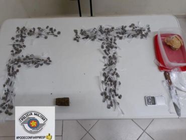 Mãe e seus dois filhos, presos com mais de 300 porções de maconha