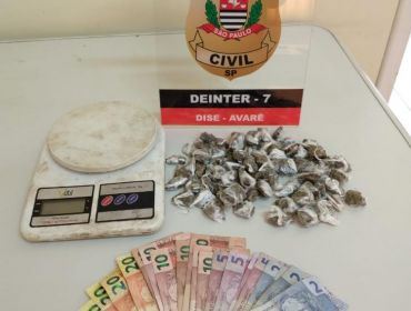 Jovem de 17 anos é detido com 68 porções de maconha em Avaré