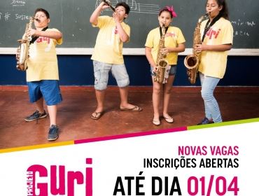 Projeto Guri abre 643 vagas para Avaré e mais sete cidades do Paranapanema
