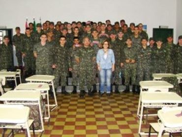 Ontem 10 de julho o Tiro de Guerra de Avaré promoveu palestra sobre doenças sexuais transmissíveis 