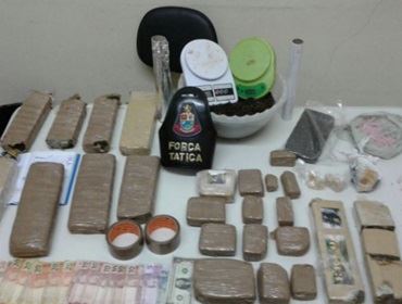 Polícia faz grande apreensão de drogas e prende traficante fornecedor