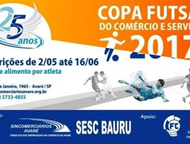 COPA FUTSAL DO COMÉRCIO E SERVIÇOS COMEÇA NESTA TERÇA