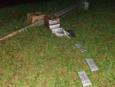 Polícia apreende mais de 60 tabletes de maconha jogados na Castello Branco