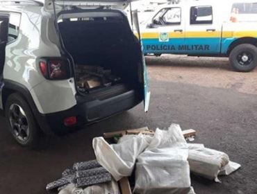 Veículo de Avaré é apreendido no Mato Grosso do Sul com cinco fardos de maconha