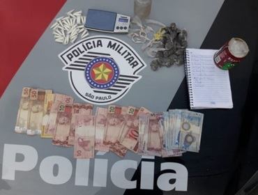 PM prende casal com drogas e anotações do tráfico em Taquarivaí