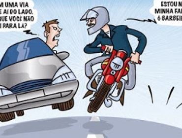Motos em Avaré transitam em excesso de velocidade.