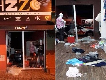  Loja de roupas e acessórios é assaltada na madrugada desta Quarta-feira (24/Fev) 