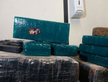 Carreta com 480 tijolos de maconha e armas é interceptada pela Polícia Civil