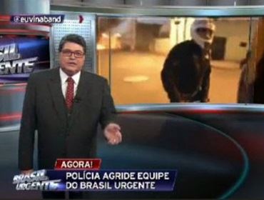  Datena fez o secretário Fernando Grella Vieira, pedir desculpas ao cinegrafista agredido pelo P. M.