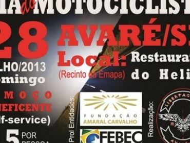 DIA 27 MOTOQUEIROS PROMOVEM ALMOÇO BENEFICENTE AO HOSPITAL DO CÂNCER  DE JAÚ EM AVARÉ