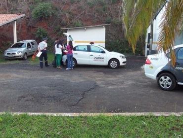 Artesp Fiscalizando Veículos de transportes Coletivos em Avaré 