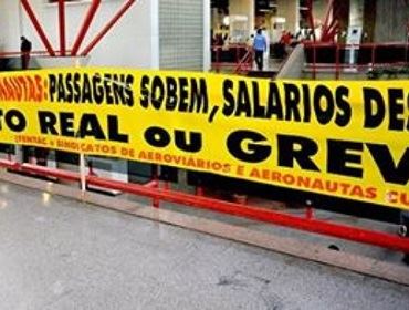 Aeronautas iniciarão greve por prazo indeterminado em 20 de dezembro