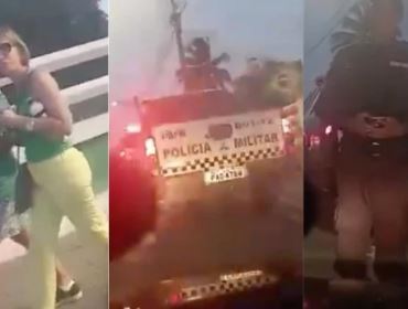 Sem noção, petistas cometem erro imperdoável, provocam manifestantes e dão de cara com a PM