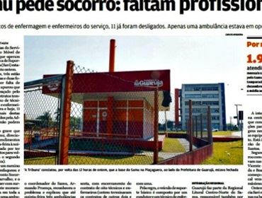 SAMU DE AVARÉ INOPERANTE POR FALTA DE MÉDICOS.